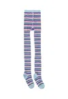 Molo Multicolor Tights For Girl In Purple