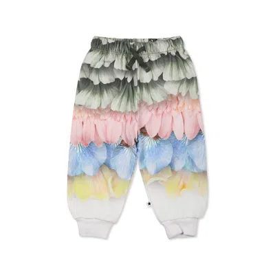 Molo Multicolor Trousers For Baby Girl With Petal Print