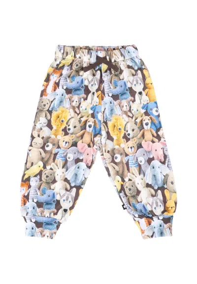 Molo Multicolor Trousers For Babykids With Plush Print