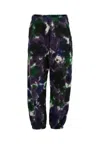 Molo Multicolor Trousers For Kids With Tie Dye Print In Black