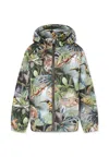 Molo Multicolor Windbreaker Jacket For Boy With Jungle Print In Multi