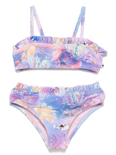Molo Babies' Naila Bikini Set In Purple