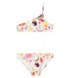 Molo Naja Printed One-shoulder Bikini In Multicoloured