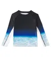 Molo Boy's Neptune Long-sleeve Rashguard Swim Top In Multicoloured