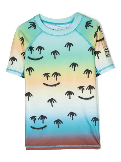 Molo Kids' Neptune Round-neck T-shirt In 黑色