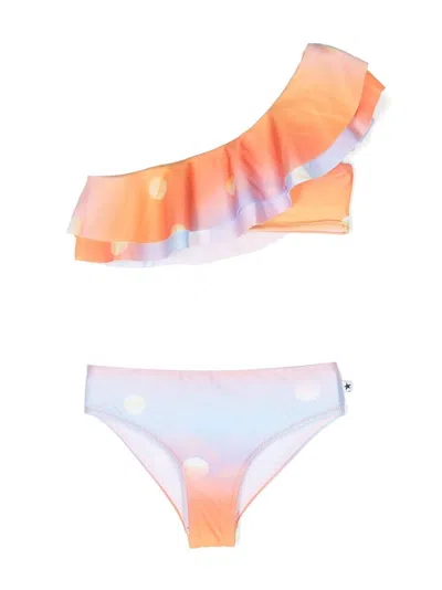Molo Teen Girls Orange Sun Bikini (upf 50+)