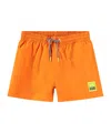 Molo Niko Solid Swim Shorts In Orange