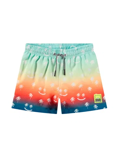 Molo Kids' Niko Swim Shorts In Multicolor