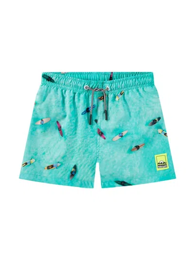 Molo Kids' Niko Swim Shorts In Blue