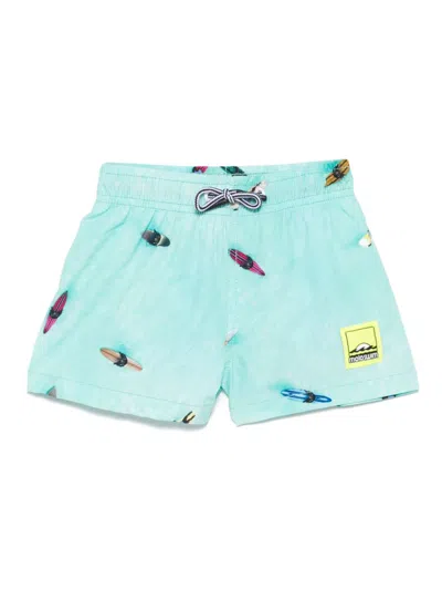 Molo Babies' Niko Swim Shorts In Green