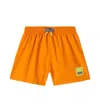 Molo Niko Solid Swim Shorts In Orange