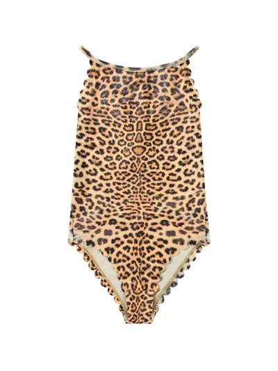 Molo Kids' Noelle Swimsuit In Neutrals