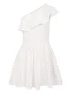Molo White Dress For Girl In White