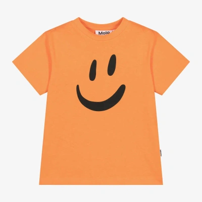 Molo Orange Organic Cotton Graphic T-shirt