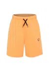 Molo Orange Shorts For Kids With Smiley In Orange