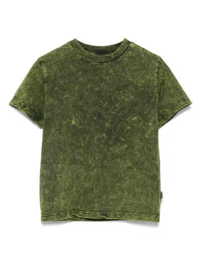 Molo Kids' Organic Cotton T-shirt In Green