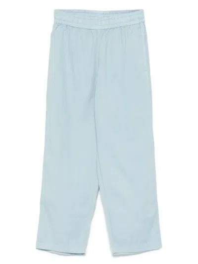 Molo Kids' Organic Cotton Trousers In Blue