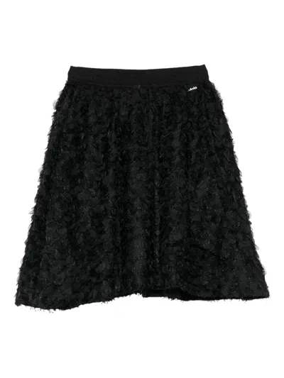 Molo Kids' Petals-embellishment Skirt In Black