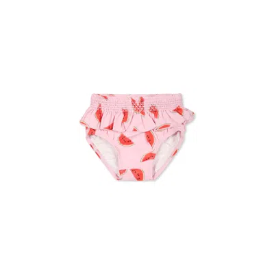 Molo Babies' Fruit-print Bikini Bottom In Pink
