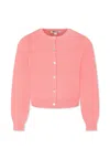 Molo Pink Cardigan For Girl In Pink