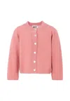 Molo Pink Cardigan For Girl In Pink