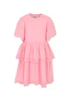 Molo Pink Dress For Girl In Pink