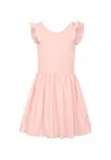Molo Pink Dress For Girl With Logo Patch In Pink