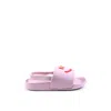 Molo Pink Slippers For Girl With Smiley In Pink