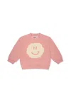 Molo Smile-face Print Sweatshirt In Pink