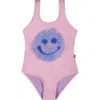 MOLO PINK SWIMSUIT FOR BABY GIRL WITH SMILEY