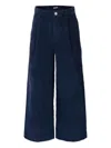 Molo Pleated Corduroy Trousers In Blue