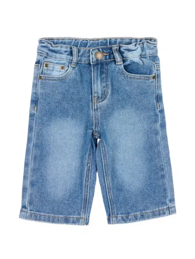 Molo Babies' Pocket Buttoned Jeans In Blue