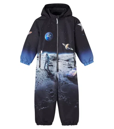 Molo Kids' Polar Printed Ski Suit In Multi