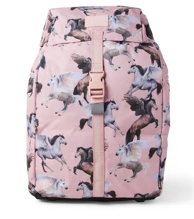 Molo Printed Backpack In Pink