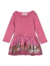 Molo Printed Flared Dress In Pink