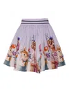 Molo Printed Flared Skirt In Purple