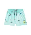 Molo Printed Swim Trunks In Blue
