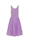 Molo Purple Dress For Girl In Violet