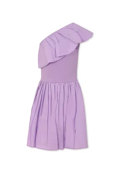 Molo Kids' Purple Dress For Girl In Violet