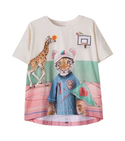 Molo Raeesa Printed Cotton-blend Jersey T-shirt In Multi