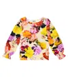 Molo Raina Floral Cotton-blend Jersey Top In Rose Garden