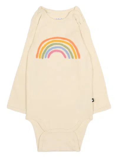 Molo Babies' Rainbow-print Bodie In Brown