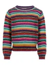 Molo Rainbow-stripe Sweater In Multi