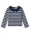 Molo Rama Striped Cotton T-shirt In Blue