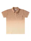 Molo Boy's Randel Organic Cotton Short-sleeve Polo Shirt In Brown