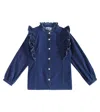 Molo Raphaella Denim Shirt In Blue
