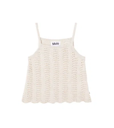 Molo Kids' Rasa Mélange Tank Top In Neutral
