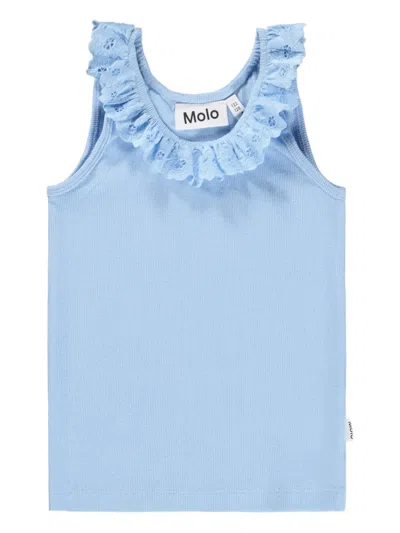 Molo Kids' Raven Tank Top In Blue