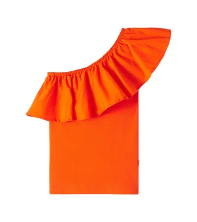 Molo Kids' Rebecca Blouse In Orange