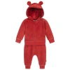MOLO RED VELOUR TRACKSUIT